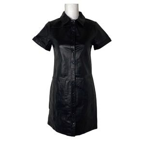 Danier Blink Leather Shirtdress Dress Size 2